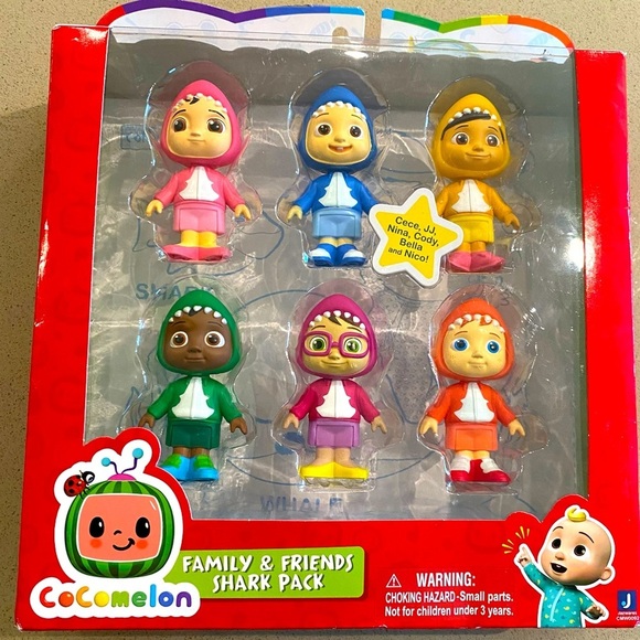 Jazwares Other - Cocomelon Family & Friends Shark Pack